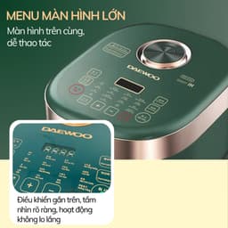 Thumbnail Nồi cơm điện cao tần 16 chế độ nấu 1.8L Daewoo công suất 1200w DWRC-G411IH 1