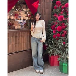 Thumbnail - Áo Ren Tay Loe Phối Nơ Cách Điệu Phong Cách Hàn Quốc Tiểu Thư LYRA - LWNAO019 4