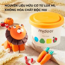 Thumbnail Đất nặn an toàn cho bé không dính tay Mideer Mellow Dough tặng kèm dụng cụ 4