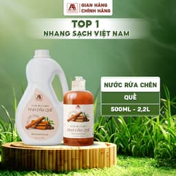 Thumbnail Nước rửa chén Tinh dầu Quế An An - Khử sạch mùi tanh, đánh bay dầu mỡ, diệt khuẩn an toàn 1