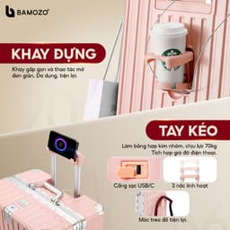 Thumbnail Vali Bamozo Khung Nhôm 9066 Size 20/24 Cao Cấp 4