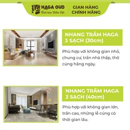 Thumbnail [Live] Nhang trầm Haga 3 Sạch, 100 cây tiết kiệm, Thơm trầm, Ít khói, An toàn sức khỏe - 30cm/40cm 4