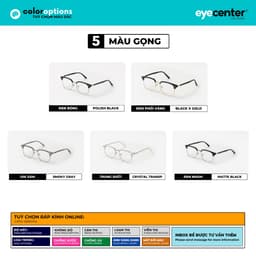 Thumbnail Gọng kính nam nữ chính hãng EYECENTER B103S nhựa phối kim loại nhập khẩu by Eye Center Vietnam 1