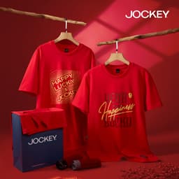 Thumbnail Áo thun T-shirt đỏ Jockey cotton Happiness - J4100 3