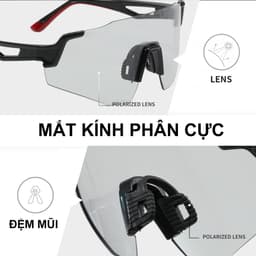 Thumbnail Kính ĐỒI MÀU chắn bụi  ANDU phù hợp đi đường và hoạt động ngoài trời kiểu dáng thể thao 3