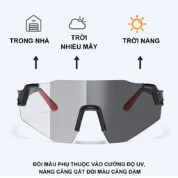 Thumbnail Kính ĐỒI MÀU chắn bụi  ANDU phù hợp đi đường và hoạt động ngoài trời kiểu dáng thể thao 4
