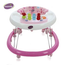 Thumbnail Xe tròn tập đi có đồ chơi và nhạc cho bé Mastela MSTLW2002 siêu nhẹ xoay 360, mặt bàn ăn dặm, bánh xe silicon chống ồn 1