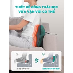 Thumbnail Gối Massage Đa Năng Nhiệt Hồng Ngoại KINGTECH KP-500 - Chuyên Sâu Cổ Vai Gáy, Thắt Lưng - Chính Hãng 3
