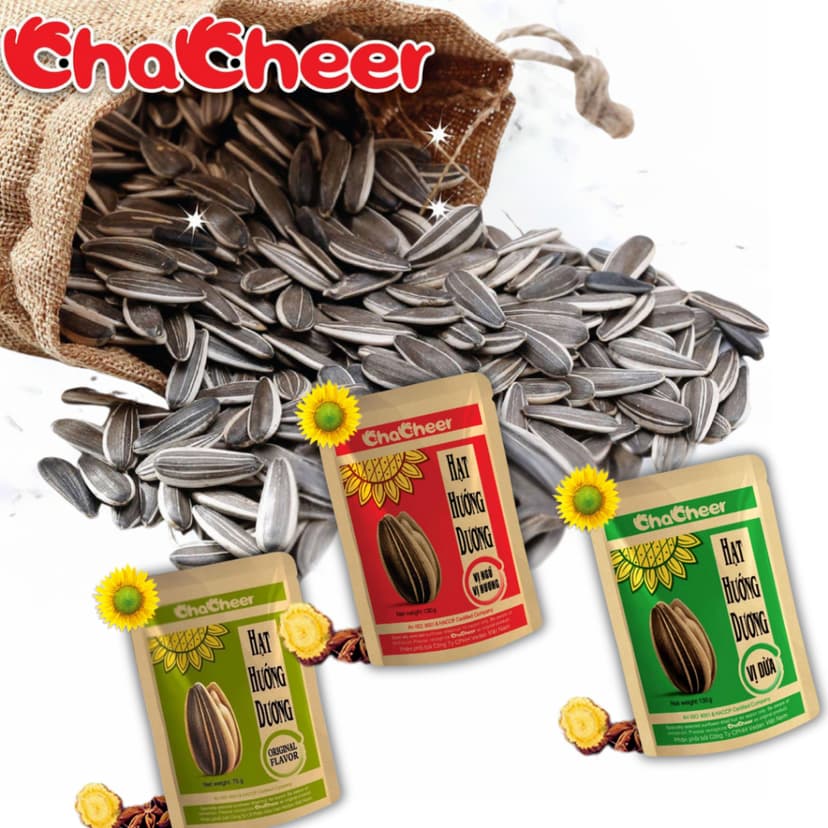 Ảnh Combo 10 Gói Hạt Hướng Dương CHACHEER Nhập Khẩu 130g 1