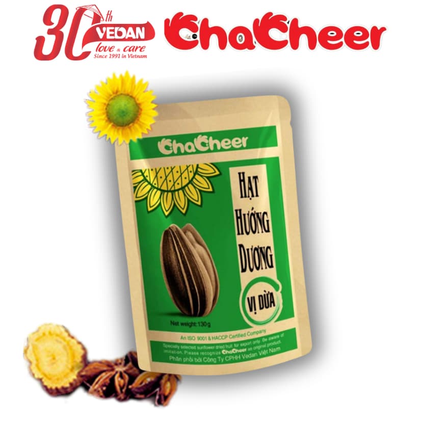 Ảnh Combo 10 Gói Hạt Hướng Dương CHACHEER Nhập Khẩu 130g 4