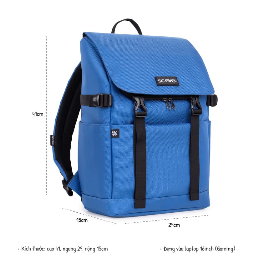 Ảnh Balo Scarab Urban Fabric Backpack - Ba lô Nam Nữ, Chống Thấm Tốt 3