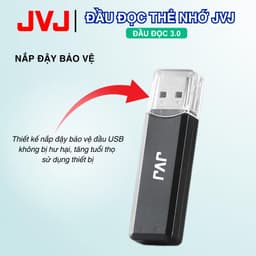 Thumbnail Đầu Đọc Thẻ Nhớ JVJ USB 3.0, Đầu Đọc Thẻ Nhớ SD/TF/Micro SD Tương Thích Với Laptop, Máy Tính,... 4