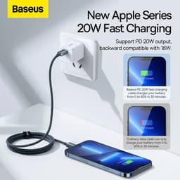 Thumbnail Cáp sạc nhanh siêu bền Type C to iP Baseus Crystal Shine Series 1