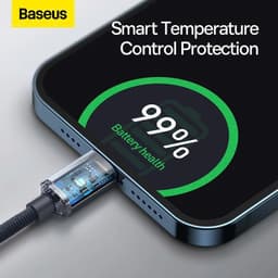 Thumbnail Cáp sạc nhanh siêu bền Type C to iP Baseus Crystal Shine Series 3