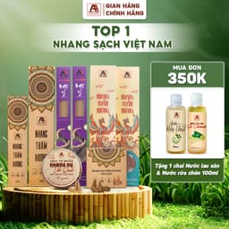 Thumbnail Nhang Trầm Hương An An Loại Cao Cấp 30cm, 40cm, nhang thơm tự nhiên giúp thư giãn, an toàn cho gia đình 1