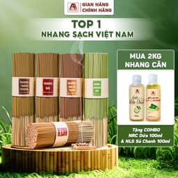 Thumbnail Nhang sạch hương thảo mộc 1kg mix 2 mùi An An cao cấp 100% thiên nhiên nhang trầm hương, quế, khuynh diệp an toàn 1