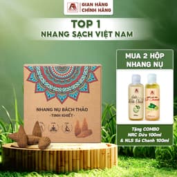 Thumbnail Nhang nụ bách thảo, nhang nụ thuốc bắc xông nhà, thiền định 100% tự nhiên hộp 39 viên - Nhang sạch An An 1