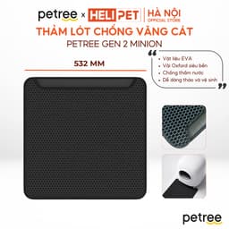Thumbnail Thảm Lót Chống Văng Cát Petree x HeLiPet dùng cho Máy Vệ Sinh Tự Động, Máy Dọn Phân Cho Mèo 1