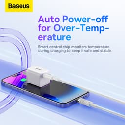 Thumbnail Cáp sạc nhanh tự ngắt Baseus Explorer Series with Smart Temperature Control Type-C to iP 20W nhiều màu 1