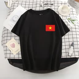 Thumbnail Áo thun in hình cờ Việt Nam cho nữ và trẻ em - Áo phông cờ đỏ sao vàng - LOZA G0240 4