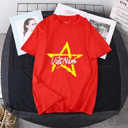 Thumbnail Áo thun in hình cờ Việt Nam cho nữ và trẻ em - Áo phông cờ đỏ sao vàng - LOZA G0240 3