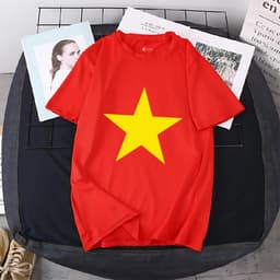 Thumbnail Áo thun in hình cờ Việt Nam cho nữ và trẻ em - Áo phông cờ đỏ sao vàng - LOZA G0240 1