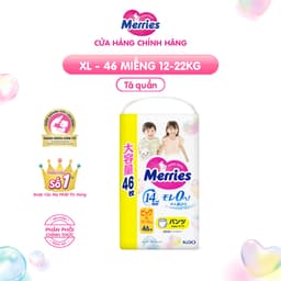 Thumbnail Tã/bỉm quần Merries Jumbo Đủ Size L54/XL46/XXL30 3