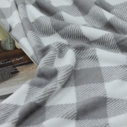 Thumbnail Mền tuyết NIN House hoa văn SQUARE STRIPES 1m8x2m sợi microfiber cực ấm, mịn màng fleece blanket văn phòng, xe hơi, sofa 1
