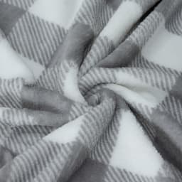 Thumbnail Mền tuyết NIN House hoa văn SQUARE STRIPES 1m8x2m sợi microfiber cực ấm, mịn màng fleece blanket văn phòng, xe hơi, sofa 3