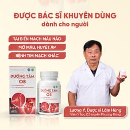 Thumbnail Viên uống Dưỡng Tâm OB Hỗ Trợ Giảm Mỡ Máu, Cải Thiện Sức Khỏe Tim Mạch ( Hộp 60 viên) - ZLove - DTOB 4
