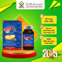 Thumbnail Viên Uống Omega 3 Vinh Gia Giàu DHA Hơn, Giúp Tăng Cường Sức Khỏe Mắt Và Trí Não, Đẹp Da (Hộp 100v) 1