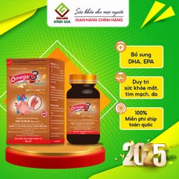 Thumbnail Omega 3 Vinh Gia 2 Giàu EPA Hơn, Giúp Tăng Cường Sức Khỏe Tim Mạch Cho Người Trung-Cao Tuổi (60v/H) 1