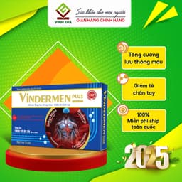 Thumbnail Viên Uống Giảm Tê Bì Chân Tay Vindermen Plus Vinh Gia Giúp Tăng Lưu Thông Máu, Đau Vai Gáy(30v/ Hộp) 1