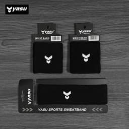 Thumbnail Băng cổ tay thấm mồ hôi thoáng khí phù hợp chơi thể thao gym, bóng bàn...Yasu 0235( 1 chiếc) 4