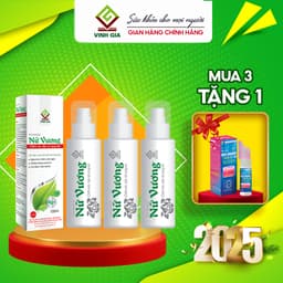 Thumbnail Dung Dịch Vệ Sinh Phụ Nữ - Nữ Vương Gel Vinh Gia Làm Sạch Vùng Kín Hàng Ngày 100ml (Combo) 1