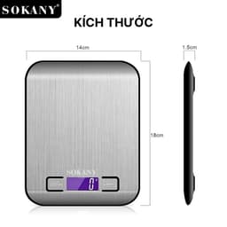 Thumbnail Cân tiểu ly điện tử mini SOKANY SK-19026, nhỏ gọn, độ chính xác siêu cao, màn hình LCD. 1