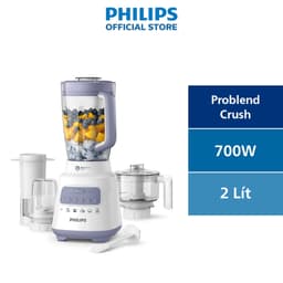 Thumbnail Máy xay sinh tố Philips HR2223 HR2223/00 bộ 3 cối xay nhựa, 5 chế độ cài đặt sẵn, nghiền mịn đá - Hàng chính hãng 3