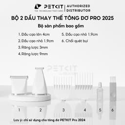 Thumbnail Dây Cáp Sạc, Đầu Cắt Thay Thế Cho Tông Đơ Cắt Tỉa Lông Thú Cưng 2 in 1 PETKIT Pro 2025 Chính Hãng 2