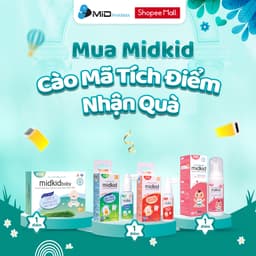 Thumbnail Bọt tâp đánh răng Midkid vị Dâu 60ml chính hãng vị ngọt cho bé từ 1 tuổi - Tặng Bàn chải U + Sticker 2