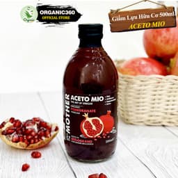 Thumbnail Giấm Lựu Hữu Cơ ACETO MIO Có Giấm Cái Organic Pomegranate Vinegar With The Mother 500ml 3