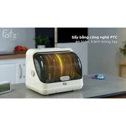Thumbnail Máy úp bình sữa (tiệt trùng/sấy khô/khử mùi/bảo quản) UVC công nghệ PLASMA i-Tidy 3 FATZBABY FB4602HB 3