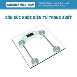 Thumbnail Cân sức khỏe điện tử SOKANY SK-19030 mặt kính trong suốt chịu lực đến 180kg 1