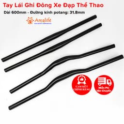 Thumbnail Ghi Đông Tay Lái Xe Đạp Thể Thao Địa Hình Hợp Kim Nhôm Thép Cao Cấp Loại Thẳng Cong Siêu Bền Hãng Amalife 1
