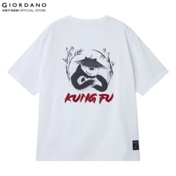Thumbnail GIORDANO Áo Thun Nam Ngắn Tay In Hình Kungfu Panda Print Tee 01095223 1