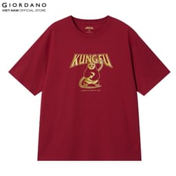 Thumbnail GIORDANO Áo Thun Nam Ngắn Tay In Hình Kungfu Panda Print Tee 01095223 3
