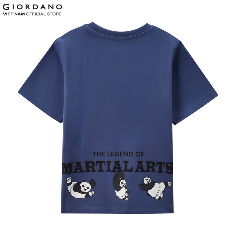 Ảnh GIORDANO Áo Thun Trẻ Em Ngắn Tay Kungfu Panda Print Tee 03085223 2