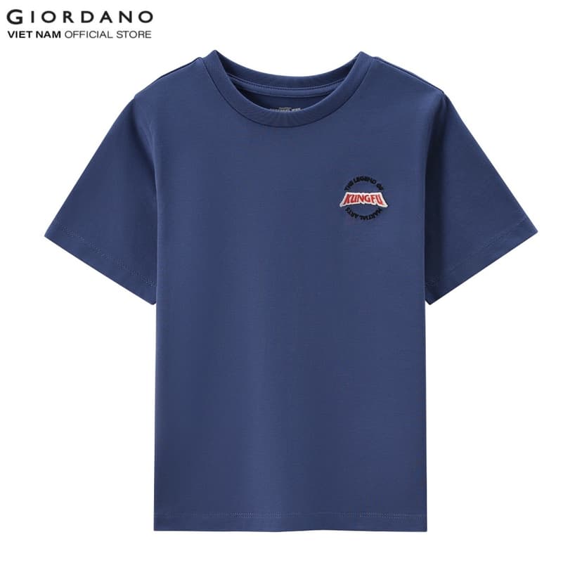 Ảnh GIORDANO Áo Thun Trẻ Em Ngắn Tay Kungfu Panda Print Tee 03085223 1
