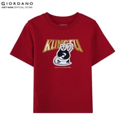 Thumbnail GIORDANO Áo Thun Trẻ Em Ngắn Tay Kungfu Panda Print Tee 03085223 3