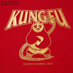 Thumbnail GIORDANO Áo Thun Nữ Ngắn Tay Kungfu Panda Print Tee 05395223 2