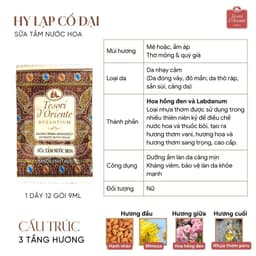 Thumbnail Sữa tắm dây Tesori d’Oriente 9ml tiện dụng phù hợp đem đi du lịch 3